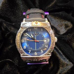 UNIONBAY Black and Blue Men's Watch